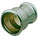 Doppio Bicchiere A Tenuta Interna, Doppio Bicchiere Ridotto A Tenuta Interna Con Anello O'ring In Ottone Cromato Per Canotti Diametro Mm. 32x26 - Foto miniatura 2