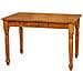 Tavolo Scrittoio Country In Legno Massello Di Tiglio Finitura Noce 120x80x80 Cm - Foto miniatura 2