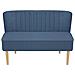 Divano in Stoffa 117x55,5x77 cm Blu - Foto miniatura 2