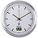 Radiocontrollato Orologio Da Parete 17 Cm X 6 Cm Argento Adatto Per Bagno E Ambienti Umidi - Foto miniatura 1