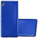 Custodia Compatibile Con Sony Xperia Xa In Blu Metallico - Coperchio Protettivo In Silicone Tpu Flessibile - Foto miniatura 4