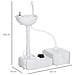 Lavabo Portatile Da Campeggio Con 2 Ruote, Serbatoio Acqua 17l, Cisterna Di Scarico 24l E Serbatoio Sapone 3.5l - Foto miniatura 7