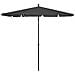 Ombrellone da Giardino con Palo 210x140 cm Antracite - Foto miniatura 1