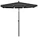 Ombrellone da Giardino con Palo 210x140 cm Antracite - Foto miniatura 3