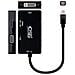 Nano Cavo 10.16.3302-bk - Adattatore convertitore 3 in 1 da Mini DisplayPort a VGA / DVI / HDMI, DP1.2 / m-vga / h-dvi / h-hdmi / H) HDMI 4 K, colore: nero - Foto miniatura 3