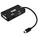 Nano Cavo 10.16.3302-bk - Adattatore convertitore 3 in 1 da Mini DisplayPort a VGA / DVI / HDMI, DP1.2 / m-vga / h-dvi / h-hdmi / H) HDMI 4 K, colore: nero - Foto miniatura 1