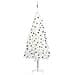 Set Albero Natale Artificiale con LED e Palline Bianco 240 cm - Foto miniatura 1