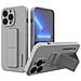 Kickstand Case Custodia Cover Protettiva Per Iphone 13 Mini Grigio - Foto miniatura 1