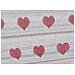 Telo Arredo Multiuso Linea Pensieri Delicati In 100% Cotone Dis Cuori 6979 Singolo Rosso - Foto miniatura 7