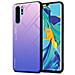 Custodia Compatibile Con Huawei P30 Pro In Rosa - Blu - Coperchio Protettivo Bicolore In Vetro Temperato E Silicone Tpu - Foto miniatura 1