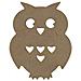 Gufo In Legno Mdf Da Decorare - 15 Cm - Foto miniatura 1
