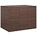 Contenitore Da Giardino In Rattan Pe 145x100x103 Cm Marrone - Foto miniatura 1
