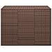 Contenitore Da Giardino In Rattan Pe 145x100x103 Cm Marrone - Foto miniatura 2