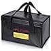 Lipo Bag Borsa Ignifuga Ideale Per Caricare Batterie Lipo Resistente Al Fuoco Misure Cm 26 X 13 X 15 Colore Nero - Foto miniatura 1
