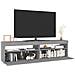 Mobile Porta TV con Luci LED 2pz Grigio Sonoma 75x35x40 cm - Foto miniatura 5