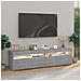 Mobile Porta TV con Luci LED 2pz Grigio Sonoma 75x35x40 cm - Foto miniatura 7