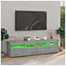 Mobile Porta TV con Luci LED 2pz Grigio Sonoma 75x35x40 cm - Foto miniatura 8