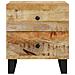 Comodini 2pz 40x33x46 Cm In Legno Massello Di Mango - Foto miniatura 3
