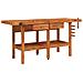 Banco Lavoro Cassetti E Morse 192x62x83cm Legno Massello Acacia - Foto miniatura 2