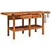 Banco Lavoro Cassetti E Morse 192x62x83cm Legno Massello Acacia - Foto miniatura 3