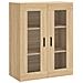 Armadietti A Parete 2 Pz Rovere Sonoma In Legno Multistrato - Foto miniatura 5