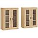 Armadietti A Parete 2 Pz Rovere Sonoma In Legno Multistrato - Foto miniatura 1