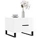 Tavolini Salotto 2pz Bianco Lucido 50x50x40cm Legno Multistrato - Foto miniatura 3