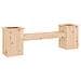 Panchina con Fioriera 184,5x39,5x56,5 cm Legno Massello di Pino - Foto miniatura 2