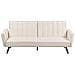 Divano Letto 3 Posti Vimmerby Tessuto Beige Chiaro - Foto miniatura 2