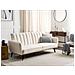 Divano Letto 3 Posti Vimmerby Tessuto Beige Chiaro - Foto miniatura 1