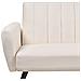 Divano Letto 3 Posti Vimmerby Tessuto Beige Chiaro - Foto miniatura 4