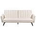 Divano Letto 3 Posti Vimmerby Tessuto Beige Chiaro - Foto miniatura 8