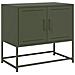 Mobile Tv Verde Oliva 68,5x39x60,5 Cm In Acciaio - Foto miniatura 1