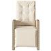 Sedia Reclinabile Da Giardino Con Poggiapiedi Beige Polyrattan - Foto miniatura 3