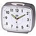 Sl3098 Silver Orologio Sveglia Lancette Movimento Silenzioso Suoneria Campanello - Foto miniatura 1