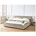Letto Matrimoniale Tessuto Bouclé Tortora 180 X 200 Cm Mirande - Foto miniatura 1
