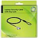 Navilock Cavo di sicurezza per computer portatile con Key Lock per slot HP Nano - Cavo in acciaio al carbonio - Foto miniatura 3