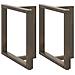 Gambe Tavolo Pranzo A T 2 Pz Naturale 80x35x(72-73) Cm Acciaio - Foto miniatura 1