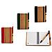 Pack 4 Quaderni Bambu Gomma Liscia E Penna 13x10cm Assortimento 4 Colori. - Foto miniatura 2