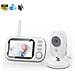 Telecamera Vb603 Pro Baby Monitor Hd 720p, Con Schermo Indipendente Da 3,5. Rilevamento Di Movimento E Temperatura, Comunicazione A 2 Vie. - Foto miniatura 1