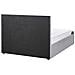 Letto Contenitore Tessuto Amiens 140 X 200 Cm Grigio Chiaro - Foto miniatura 7
