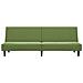 Divano Letto a 2 Posti Verde Chiaro in Velluto - Foto miniatura 5