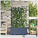 Fioriere da Giardino con Sistema di Irrigazione 2 pz Grigio - Foto miniatura 2