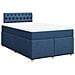 Giroletto a Molle con Materasso Blu 120x190 cm in Tessuto - Foto miniatura 1