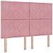 Letto Box Spring con Materasso Rosa 140x200 cm in Velluto - Foto miniatura 3