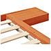 Struttura del letto Marrone 90 x 200 cm legno - Foto miniatura 8