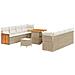 Set Divano da Giardino 11 pcs beige e panna 80 x 80 x 71 cm - Foto miniatura 1