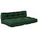 Cuscino per Divano Pallet 2 pcs Verde Tessuto - Foto miniatura 1