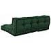 Cuscino per Divano Pallet 2 pcs Verde Tessuto - Foto miniatura 3