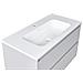 Mobile Lavabo A Parete Con Lavabo Bahia 100 Cm Grigio - Foto miniatura 6